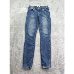 Paige Jeans Womens 25 Blue Hoxton Ultra Skinny Cotton Blend Stretch Distressed